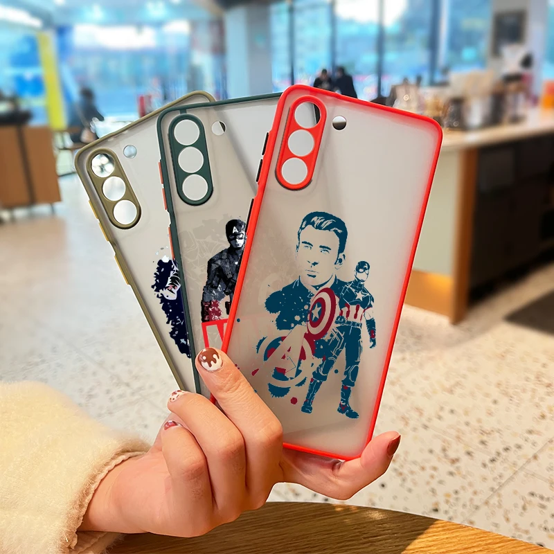 Marvel Avengers hero cool For Samsung Galaxy S21 S20 FE Ultra Plus S10 S9 S8 5G M31S 30 20 Frosted Translucent Phone Case
Marvel Avengers hero cool For Samsung Galaxy S21 S20 FE Ultra Plus S10 S9 S8 5G M31S 30 20 Frosted Translucent Phone Case