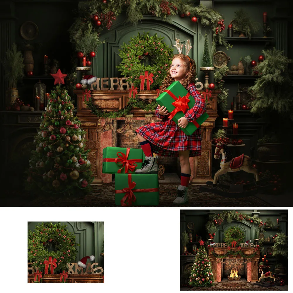 Retro Fireplace Decor Christmas Holiday Photography Background Green Wallpaper Xmas Tree Socks Backdrop Banner Studio Shoot Prop
Retro Fireplace Decor Christmas Holiday Photography Background Green Wallpaper Xmas Tree Socks Backdrop Banner Studio Shoot Prop