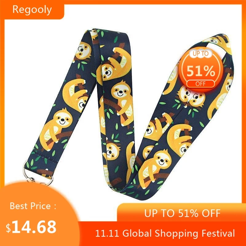 30pcs Sloth animal Neck Strap Lanyards ID badge card holder keychain Mobile Phone Strap Gift Ribbon webbing necklace
30pcs Sloth animal Neck Strap Lanyards ID badge card holder keychain Mobile Phone Strap Gift Ribbon webbing necklace