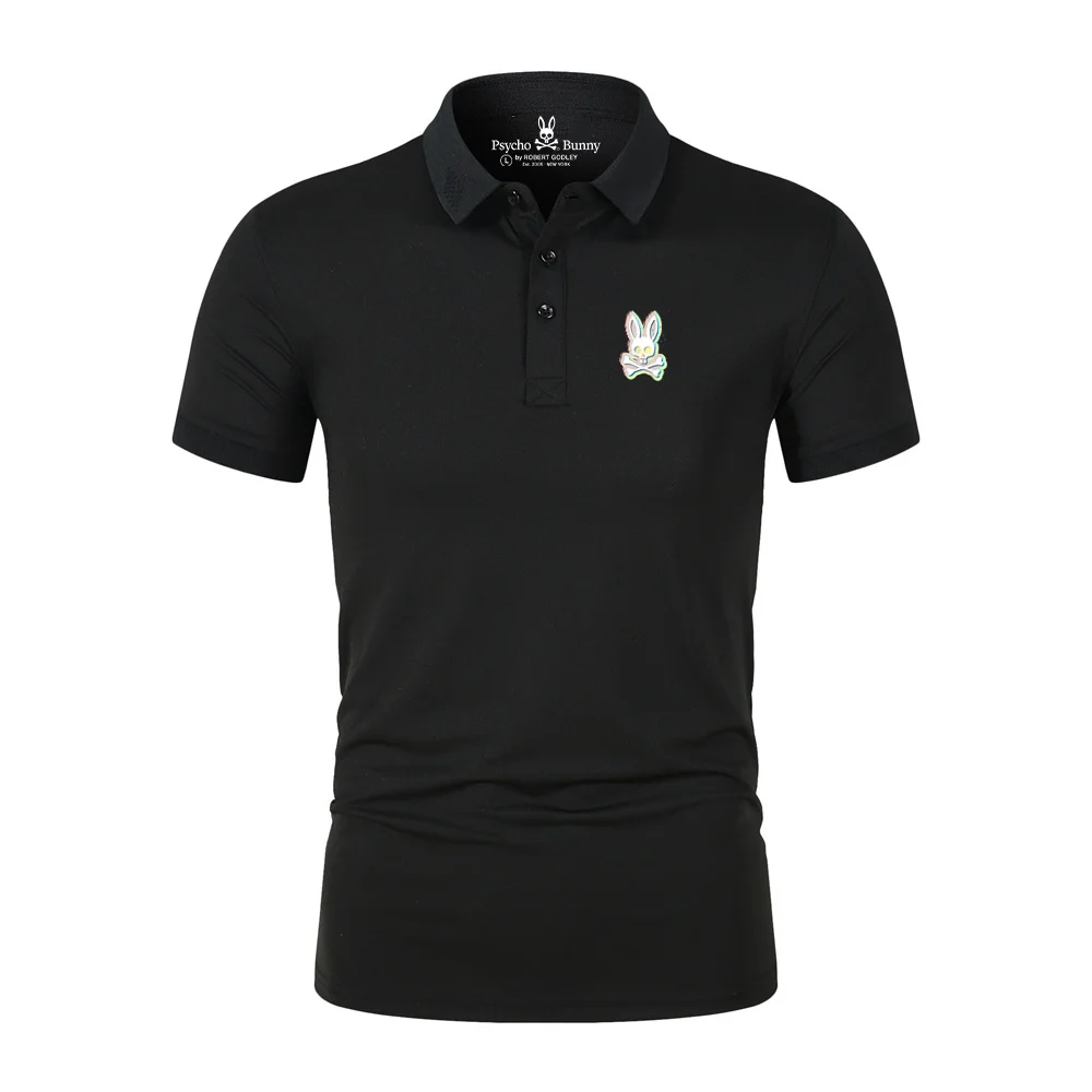 2023 Men's Summer New Psycho Bunny Printed Top, Original Label Collar, Breathable and Comfortable Polo 
2023 Men's Summer New Psycho Bunny Printed Top, Original Label Collar, Breathable and Comfortable Polo