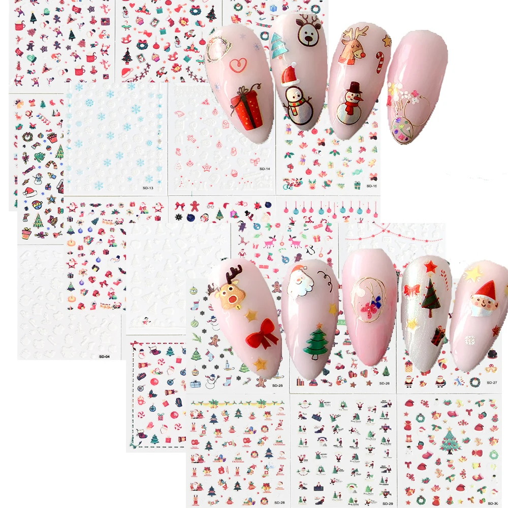 Christmas Nail Art Stickers Decals 30 Sheets Christmas Self-adhesive Nail Decal Stickers Snowflakes Snowmen Tree Nail Decals
Christmas Nail Art Stickers Decals 30 Sheets Christmas Self-adhesive Nail Decal Stickers Snowflakes Snowmen Tree Nail Decals