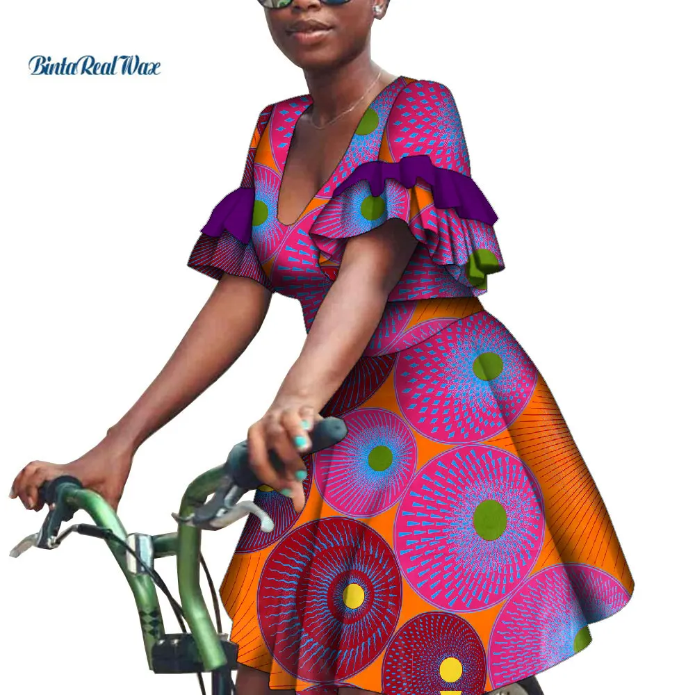 African Print Dress for Women V Neck Short Sleeve Dresses Party Vestidos Traditional African Women Clothing Customer Made Wy9647
African Print Dress for Women V Neck Short Sleeve Dresses Party Vestidos Traditional African Women Clothing Customer Made Wy9647