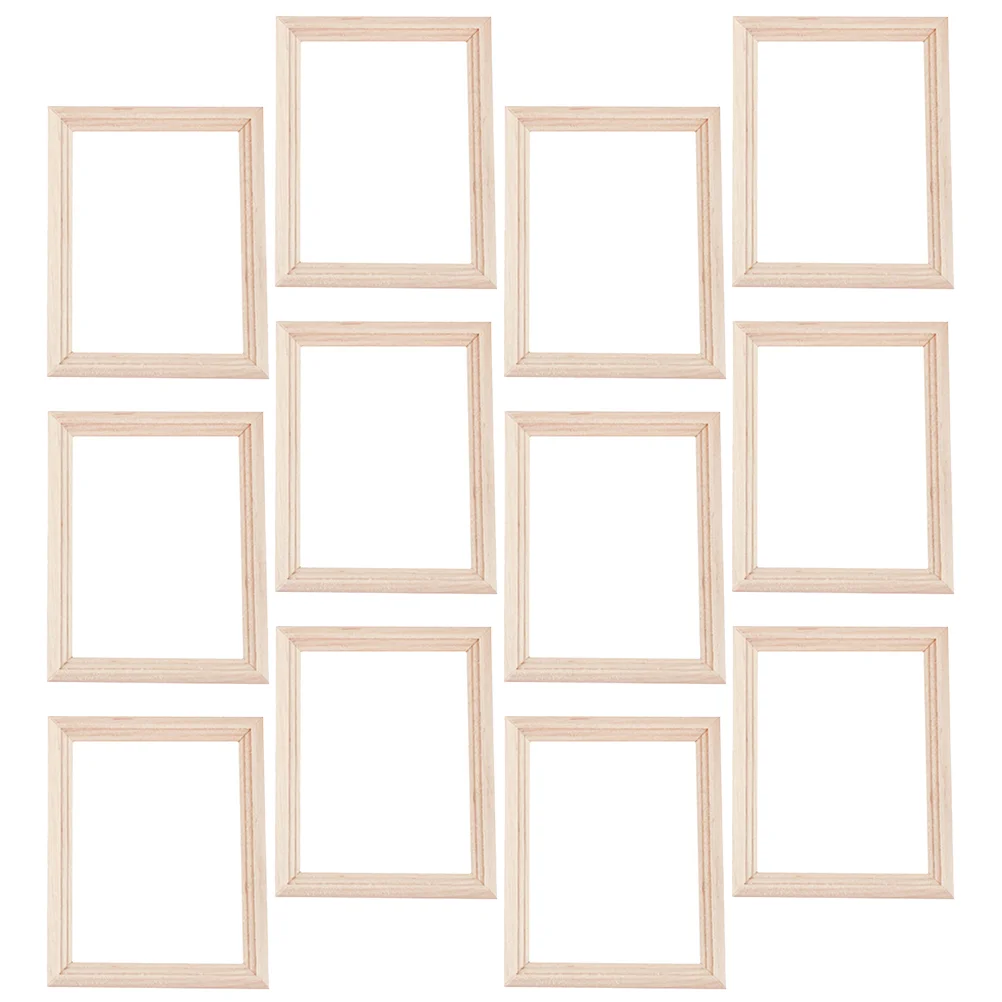 12pcs Miniature Picture Frames House Photo Frame Wood Photo Frame 1/ 12 for Photo Props Landscape Decor
12pcs Miniature Picture Frames House Photo Frame Wood Photo Frame 1/ 12 for Photo Props Landscape Decor