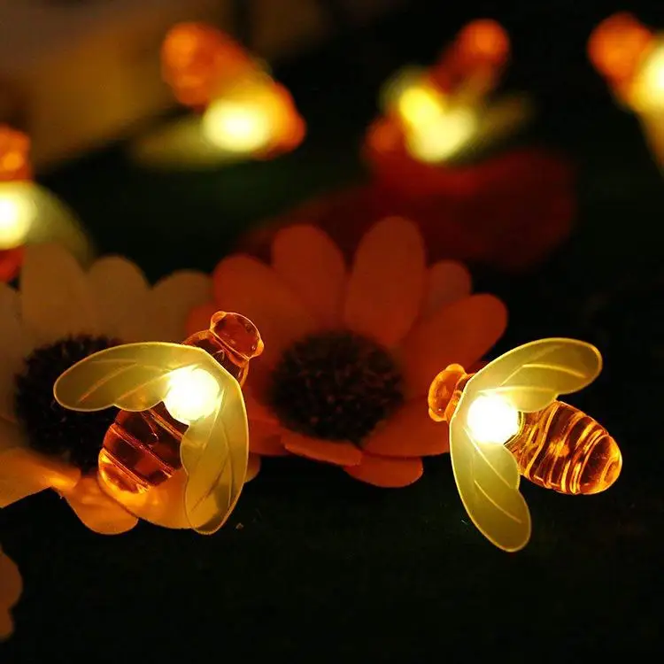 Solar Powered Cute Honey Bee Shape Led String Fairy Light for Outdoor Garden Wedding Festival Decor
Solar Powered Cute Honey Bee Shape Led String Fairy Light for Outdoor Garden Wedding Festival Decor