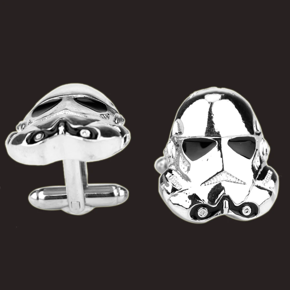 Disney Classic Movie Star Wars Cufflinks Imperial Stormtrooper Silver Color Helmet Cufflinks Jewelry Accessories On The Cuff
Disney Classic Movie Star Wars Cufflinks Imperial Stormtrooper Silver Color Helmet Cufflinks Jewelry Accessories On The Cuff