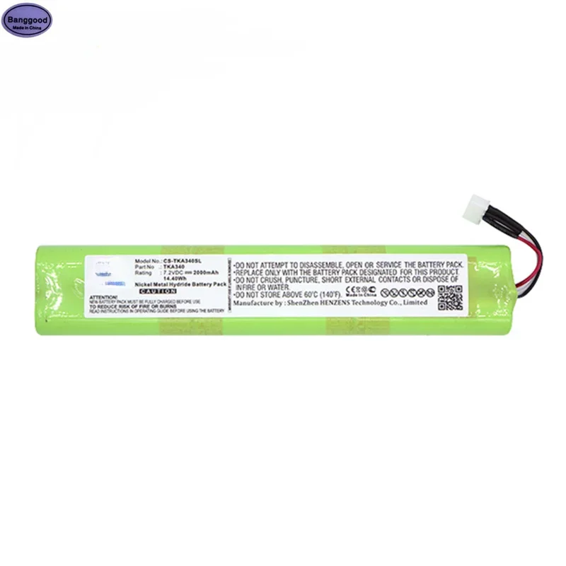 Banggood Bluetooth speaker battery 7.2V/2000mAh EU-BT00003000-B for TDK lifetime recording A34, lifetime recording A34-Trek Max
Banggood Bluetooth speaker battery 7.2V/2000mAh EU-BT00003000-B for TDK lifetime recording A34, lifetime recording A34-Trek Max