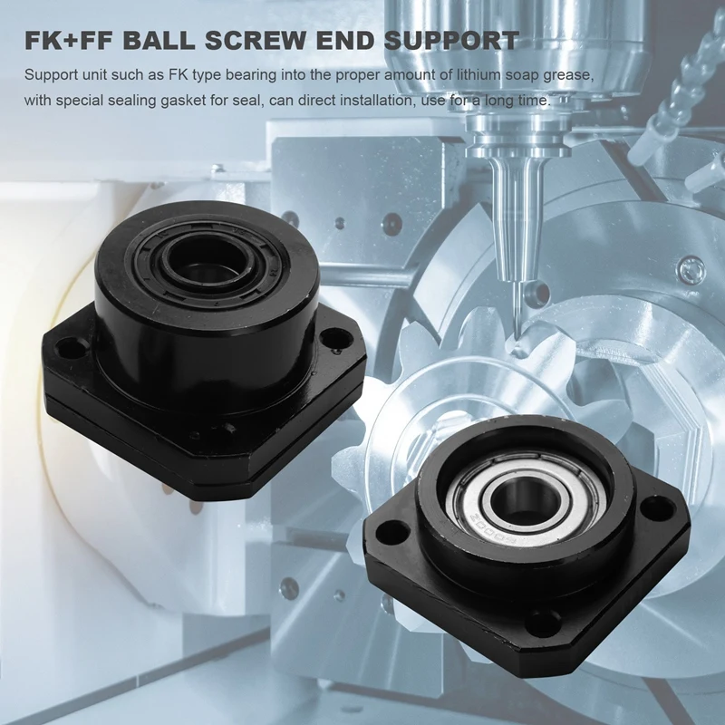 FK12 FF12 Support For Ball Screw 1605 FK12 Fixed Side FF12 Floated Side For CNC Parts Machine Tool Accessories
FK12 FF12 Support For Ball Screw 1605 FK12 Fixed Side FF12 Floated Side For CNC Parts Machine Tool Accessories