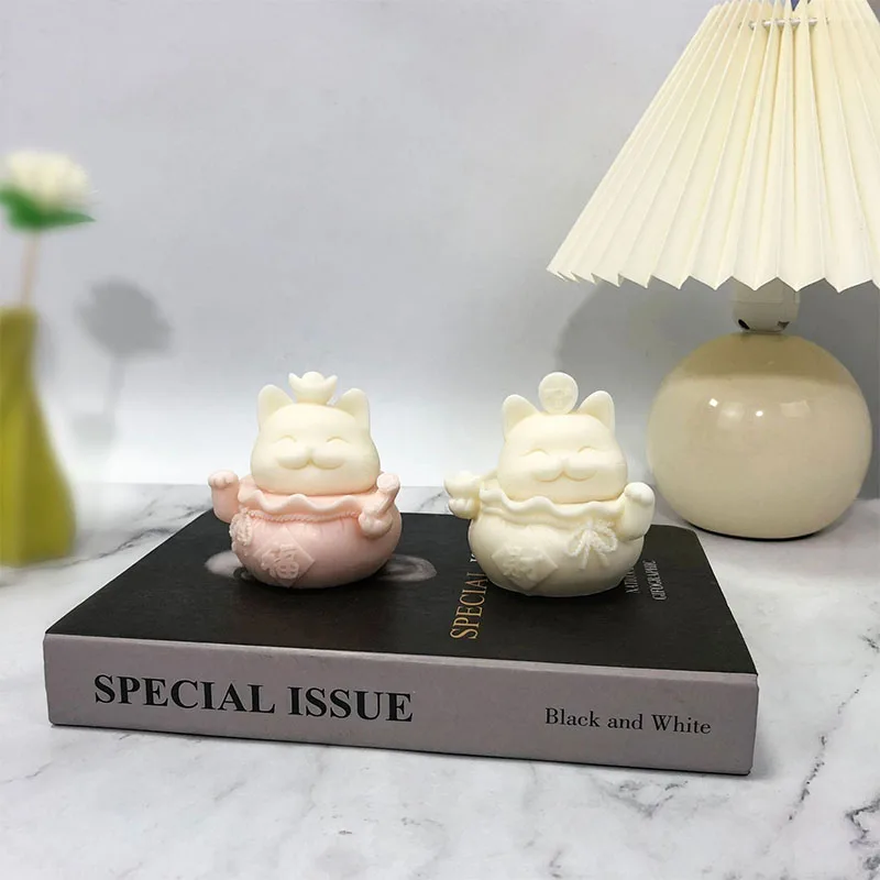Cartoon Lucky Cat Scented Candle Silicone Mold Handmade DIY Chocolate Cake Decor Aromatherapy Plaster Ornament Mold Kids Gifts
Cartoon Lucky Cat Scented Candle Silicone Mold Handmade DIY Chocolate Cake Decor Aromatherapy Plaster Ornament Mold Kids Gifts