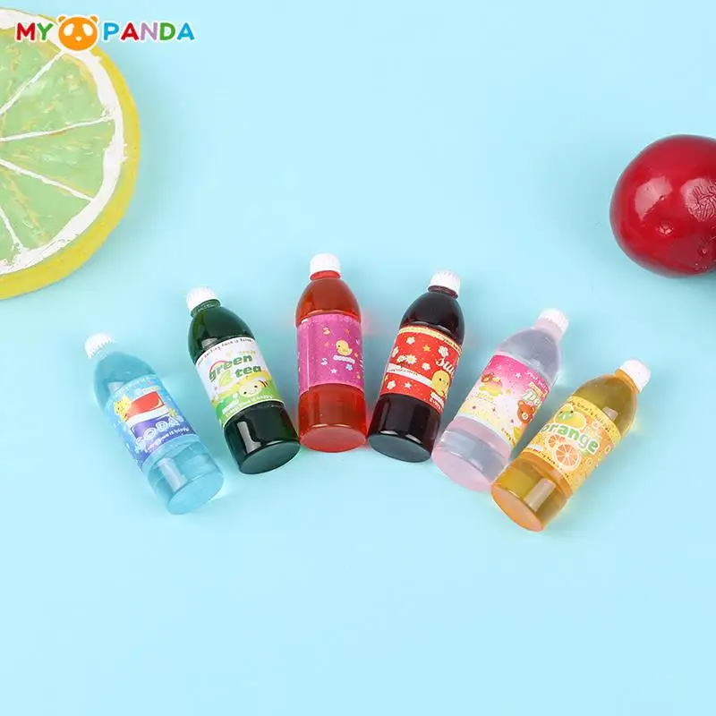 Миниатюрные пластиковые Мультяшные бутылки для напитков, 6 шт., 1/12, модель сока, бутылок для напитков, миниатюрные игрушки для игр с едой 
Миниатюрные пластиковые Мультяшные бутылки для напитков, 6 шт., 1/12, модель сока, бутылок для напитков, миниатюрные игрушки для игр с едой