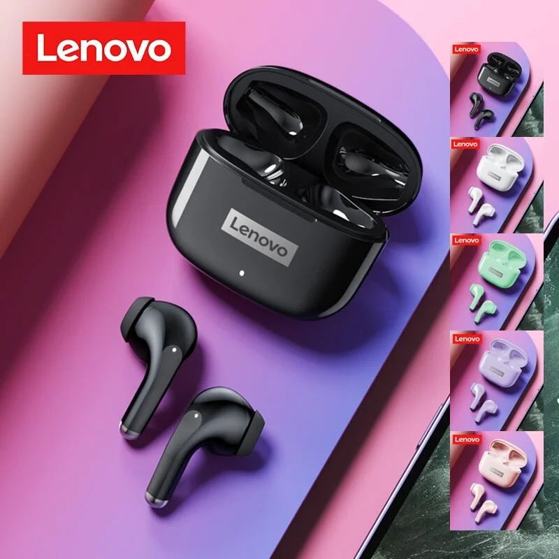 

Lenovo headphones LP40 Pro Bluetooth wireless earphones TWS hi-fi sports noise-cancelling earbuds touch 250mAH headset gamer