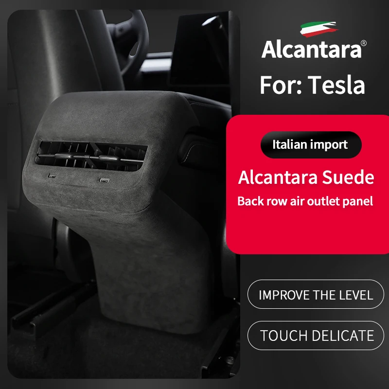 Alcantara for Tesla ModelY/Model3 Rear Air Conditioning Air Outlet Mask Kick Cover Flip Fur Interior High-end Accessories
Alcantara for Tesla ModelY/Model3 Rear Air Conditioning Air Outlet Mask Kick Cover Flip Fur Interior High-end Accessories