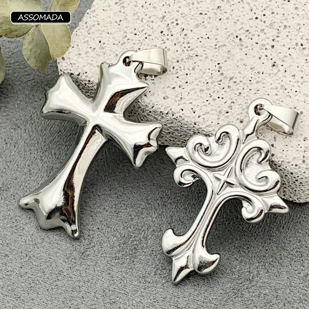 New Stainless Steel Cross Pendant For Necklaces DIY Jewelry Making Christian Crosses Jesus Charms Pendant Necklace Accessories
New Stainless Steel Cross Pendant For Necklaces DIY Jewelry Making Christian Crosses Jesus Charms Pendant Necklace Accessories
