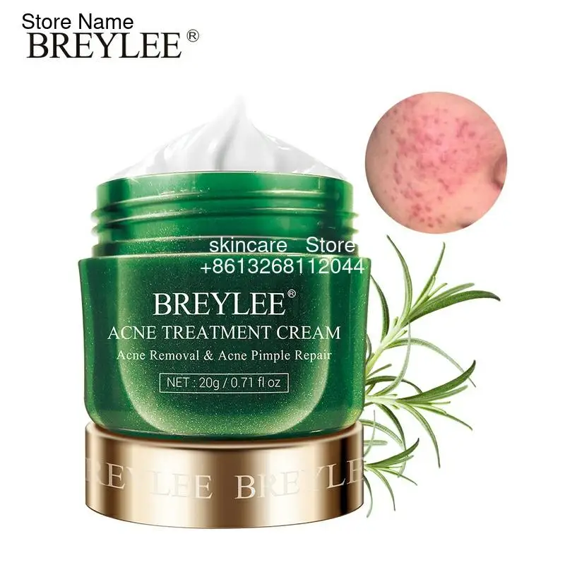 BREYLEE Acne Treatment Cream Anti Acne Face Cream Pimple Removal Spots Oil Control Shrink Pores Moisturizing Skin Care Serum 20g
BREYLEE Acne Treatment Cream Anti Acne Face Cream Pimple Removal Spots Oil Control Shrink Pores Moisturizing Skin Care Serum 20g