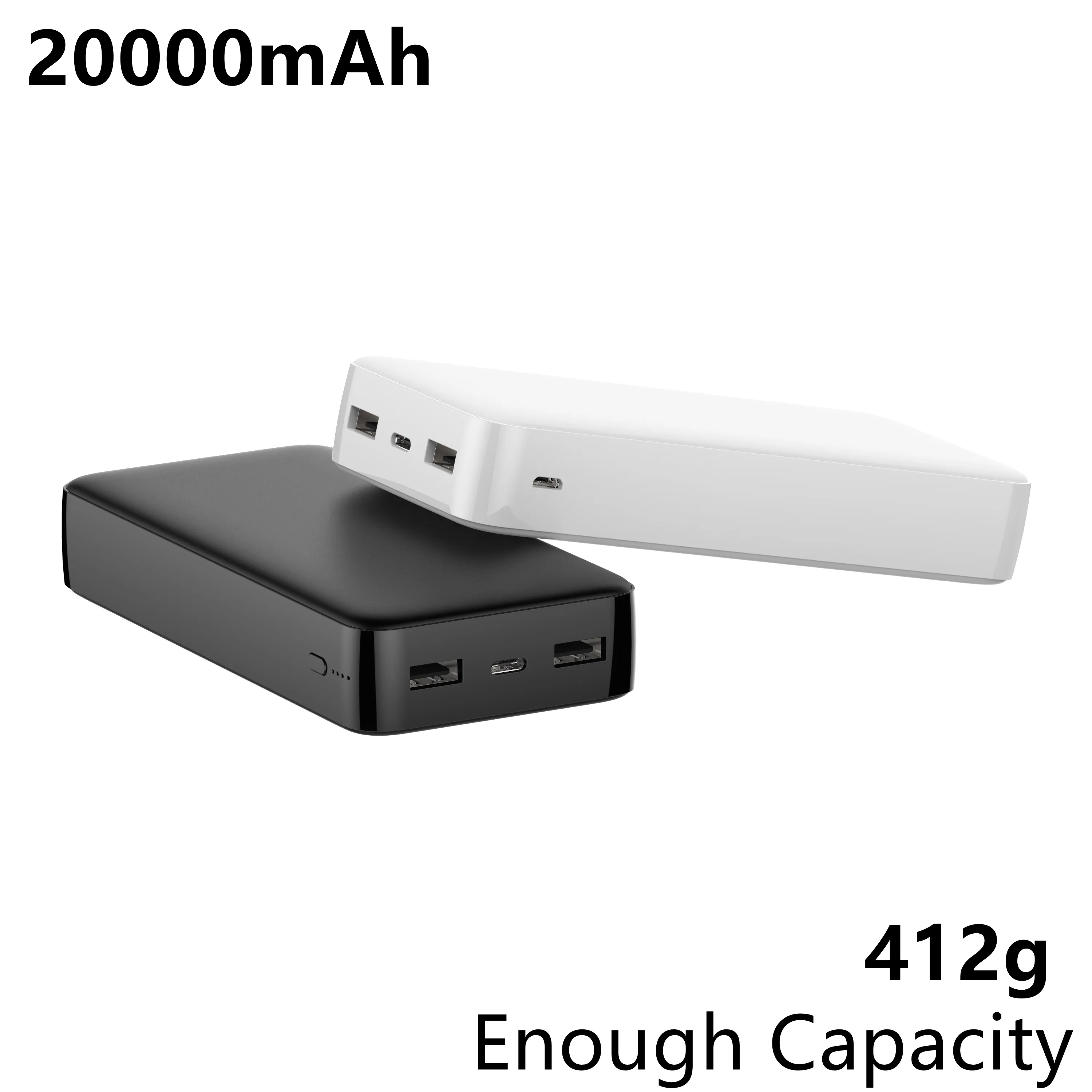 20000mAh Large Capacity Power Bank Black White Simple Practical Phone Backup Power Suitable For Apple Samsung Xiaomi Charging
20000mAh Large Capacity Power Bank Black White Simple Practical Phone Backup Power Suitable For Apple Samsung Xiaomi Charging
