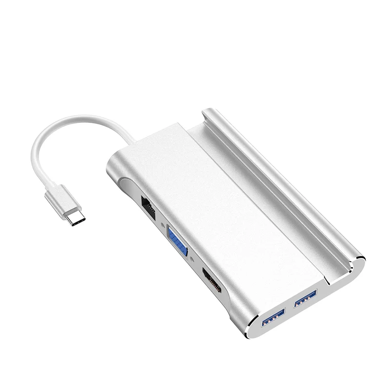 7 In 1 Type-C USB C Hub Expansion Dock USB3.0 USB2.0 HDMI-Compatible VGA Interface USB-C Adapter HUB For MacBook Pro Air
7 In 1 Type-C USB C Hub Expansion Dock USB3.0 USB2.0 HDMI-Compatible VGA Interface USB-C Adapter HUB For MacBook Pro Air