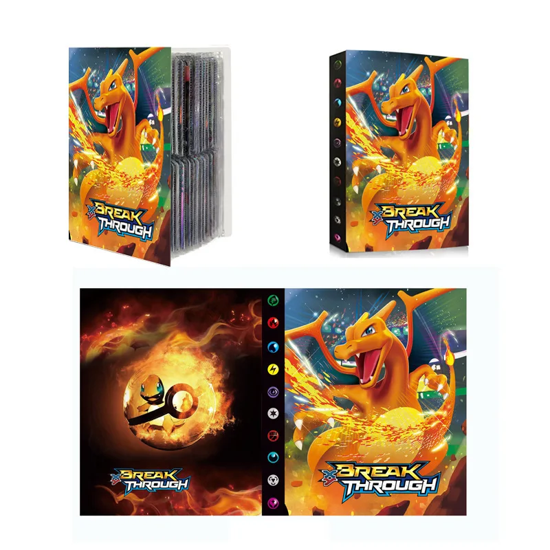 Album Pokemon Cards Letters Book Binder Anime Pikachu Charizard 240PCS Game Playing Card VMAX GX EX Holder Collection Folder Toy
Album Pokemon Cards Letters Book Binder Anime Pikachu Charizard 240PCS Game Playing Card VMAX GX EX Holder Collection Folder Toy