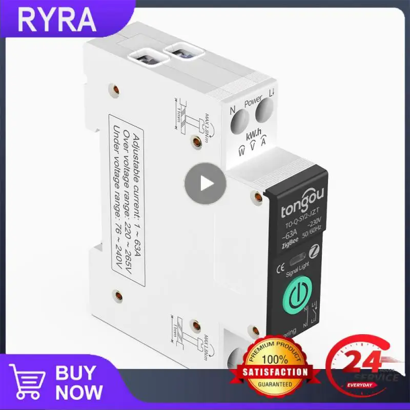 1/2/3PCS Smart Home Consumption Monitor Wireless Switch Tuya Zigbee Breaker Remote Control Switch Smart Circuit Breaker New
1/2/3PCS Smart Home Consumption Monitor Wireless Switch Tuya Zigbee Breaker Remote Control Switch Smart Circuit Breaker New