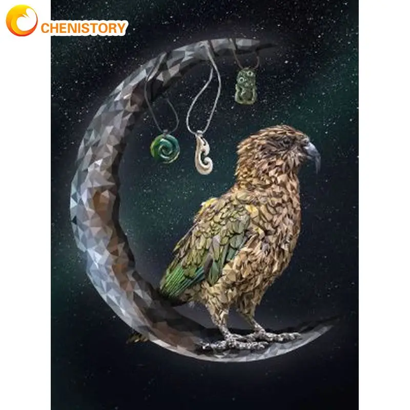 CHENISTORY Diamond Painting With Frame Dark Animals For Handicraft Wall Decors For Adults Cross Stitch Crafts Owl Deer Elk Gift
CHENISTORY Diamond Painting With Frame Dark Animals For Handicraft Wall Decors For Adults Cross Stitch Crafts Owl Deer Elk Gift