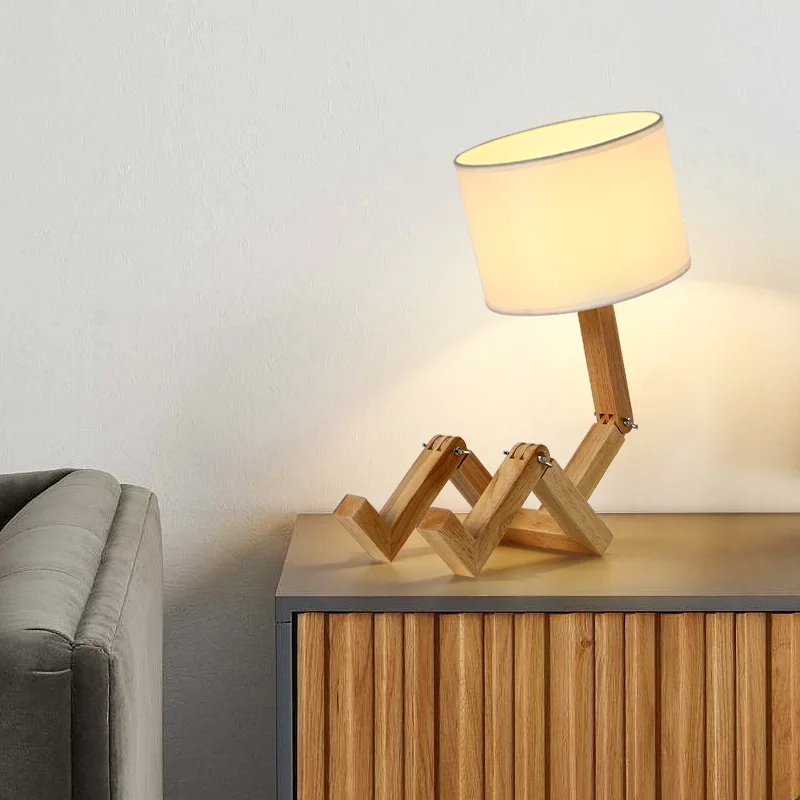 Bedroom Decoration Bedroom European Solid Wood Robot Creative Desk Lamp Nordic Wooden Desk Lamp American Bedroom Bedside Desk
Bedroom Decoration Bedroom European Solid Wood Robot Creative Desk Lamp Nordic Wooden Desk Lamp American Bedroom Bedside Desk