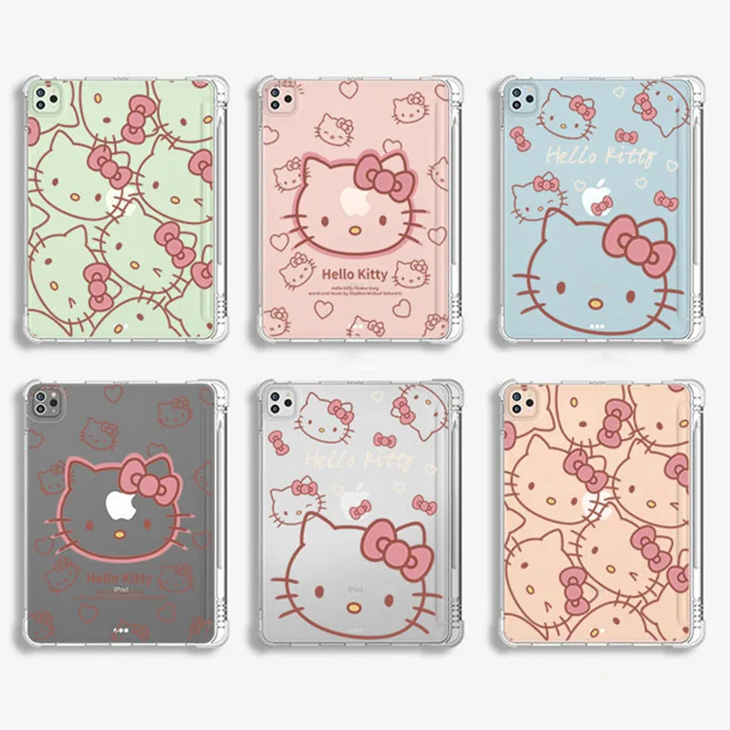ipad Protective Case Kawaii Sanrio HelloKittys Cartoon Silicone Anti-Fall Protective Case Ipad8/mini6/5 /pro11 Gift for Girls
ipad Protective Case Kawaii Sanrio HelloKittys Cartoon Silicone Anti-Fall Protective Case Ipad8/mini6/5 /pro11 Gift for Girls