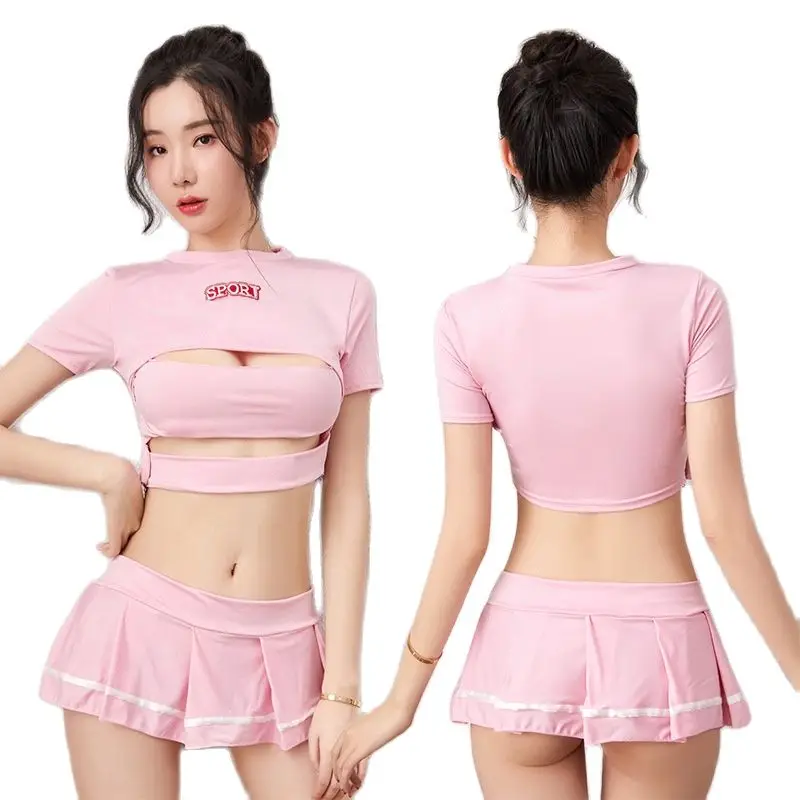 

New erotic lingerie pure student wear large size sexy miniskirt uniform temptation suit temptation