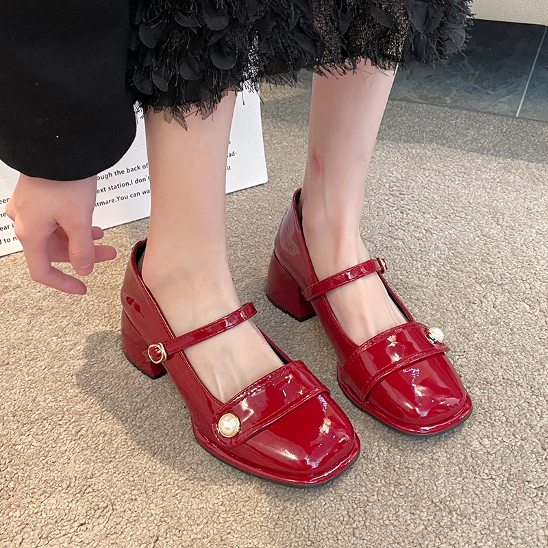 2023 Spring Autumn New Temperament Large Size Single Shoes Girl Retro Shallow Mouth Fairy Style Thick Heel Mary Jane Shoes Girl
2023 Spring Autumn New Temperament Large Size Single Shoes Girl Retro Shallow Mouth Fairy Style Thick Heel Mary Jane Shoes Girl