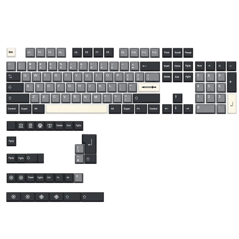 Sword Keycap Cherry Profile PBT Keycaps For MX Switches DZ60 GK61 GK64 SK61 GMK Dye Sublimation Key Cap 134 Keys/set
Sword Keycap Cherry Profile PBT Keycaps For MX Switches DZ60 GK61 GK64 SK61 GMK Dye Sublimation Key Cap 134 Keys/set