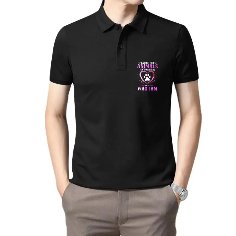 

Golf wear men Caring For Animals IsnT What I Do ItS Who I Am Paw Heart polo t shirt for men