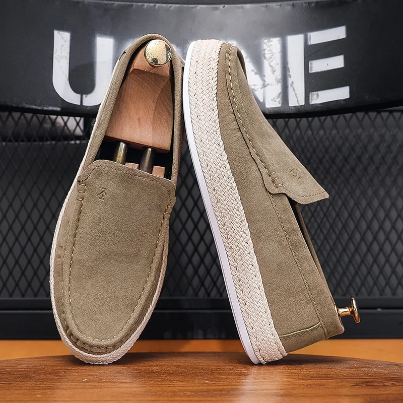 Man New Fashion Canvas Footwear Soft Flat Comfy Flock Suede Leather Men Casual Vulcanized Shoe Men Loafers Shoes Summer Shoes
Man New Fashion Canvas Footwear Soft Flat Comfy Flock Suede Leather Men Casual Vulcanized Shoe Men Loafers Shoes Summer Shoes