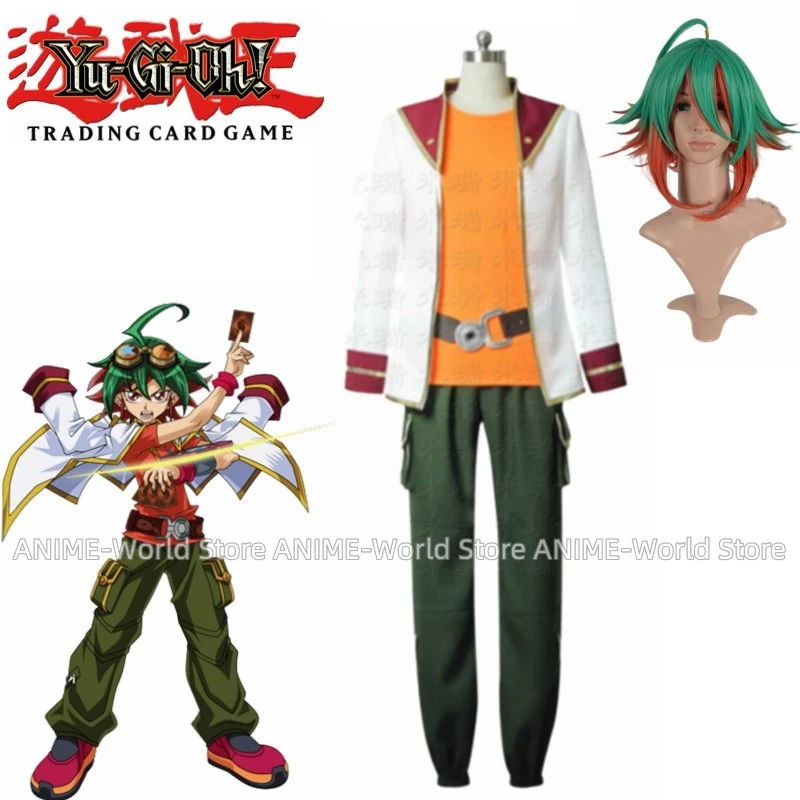 

Yu-Gi-Oh ARC-V Yuya Sakaki Clothing Cos Cloth Uniform Cosplay Costume Wig Any Size