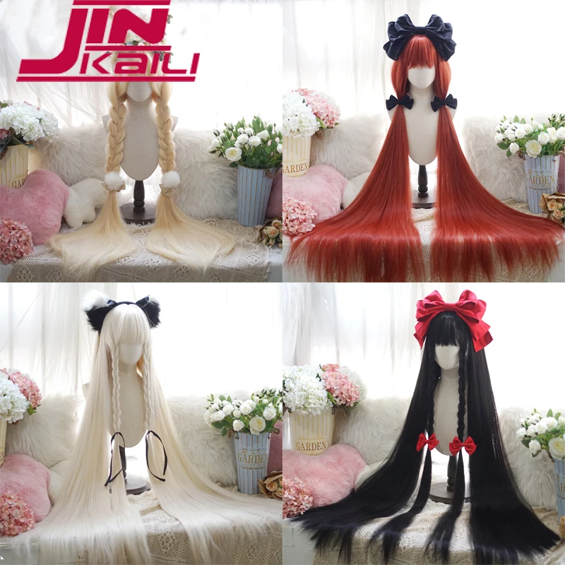 JINKAILI120cm Synthetic Long Straight Cosplay Wig With Bang Red Light Blonde Cute Lolita Wig Women Halloween Cosplay Wig Female
JINKAILI120cm Synthetic Long Straight Cosplay Wig With Bang Red Light Blonde Cute Lolita Wig Women Halloween Cosplay Wig Female