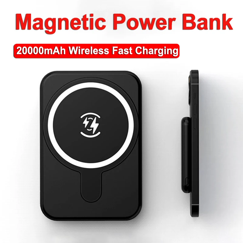 20000mAh Mini Magnetic Power Bank Wireless Fast Charging External Battery Portable Large Capacity Charger for iPhone12 13
20000mAh Mini Magnetic Power Bank Wireless Fast Charging External Battery Portable Large Capacity Charger for iPhone12 13