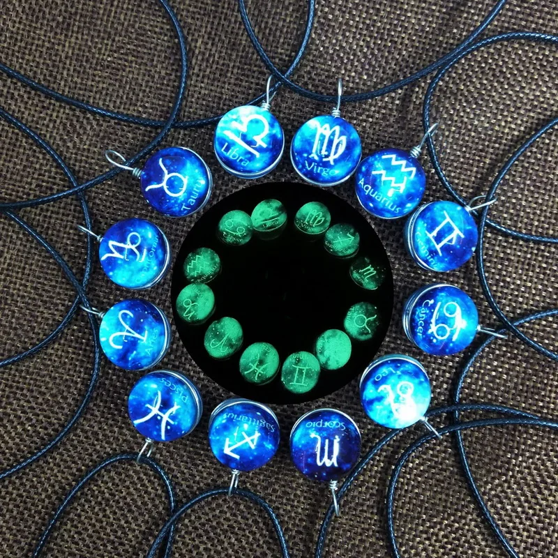 Charm Ball Shape Luminous Pendant Necklace for Women 12 Constellation Sign Rope Chain Choker Glowing Jewelry Party Birthday Gift
Charm Ball Shape Luminous Pendant Necklace for Women 12 Constellation Sign Rope Chain Choker Glowing Jewelry Party Birthday Gift