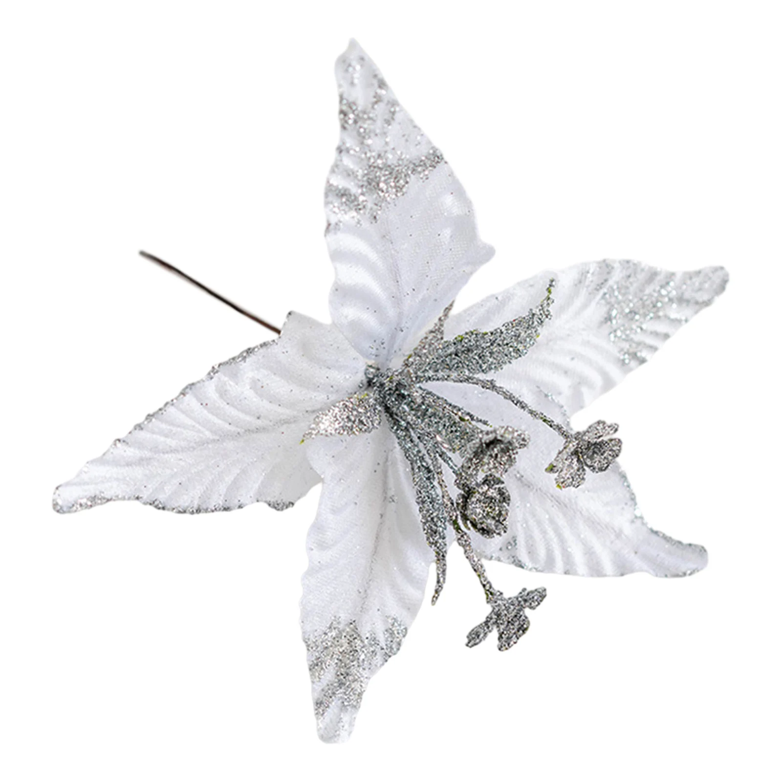 Tree Decoration Christmas Flower Wedding Garden Party Cloth+Plastic Glitter Flower Large Poinsettia Xmas Decor
Tree Decoration Christmas Flower Wedding Garden Party Cloth+Plastic Glitter Flower Large Poinsettia Xmas Decor