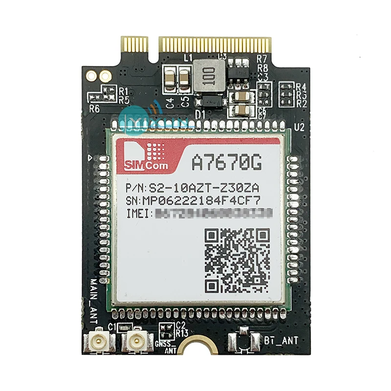 

SIMCOM A7670G LTE Cat1 M2 module LTE-FDD B1/B2/B3/B4/B5/B7/B8/B12/B13/B18/B19/B20/B25/B26/B28/B66 LTE-TDD B38/B39/B40/B41