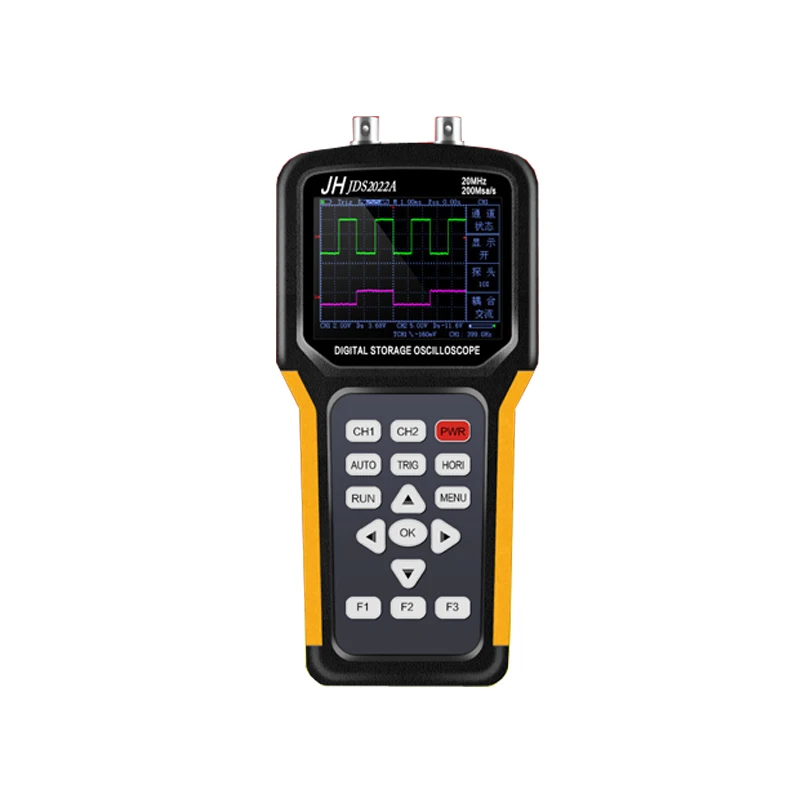 JDS2022A Handheld Oscilloscope Portable Oscilloscope JDS-2022A 20MHz 2Channels Digital Storage Dual Channel 200M Sa/S
JDS2022A Handheld Oscilloscope Portable Oscilloscope JDS-2022A 20MHz 2Channels Digital Storage Dual Channel 200M Sa/S