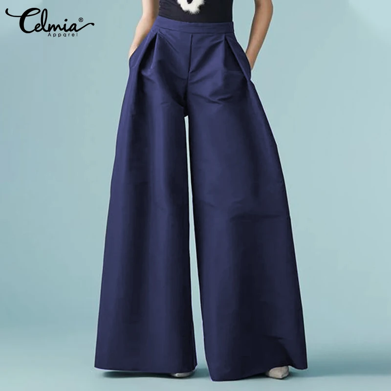 Винтажные летние брюки Celmia 2022, модные женские однотонные длинные брюки с широкими штанинами, повседневные свободные женские брюки с высоко...
Винтажные летние брюки Celmia 2022, модные женские однотонные длинные брюки с широкими штанинами, повседневные свободные женские брюки с высоко...