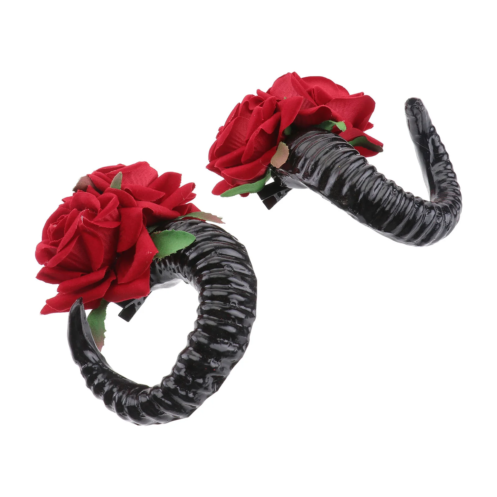 2 Pcs Croissant Black Hair Accessories Gothic Horns Headpiece M Simulation Flower Hairpin
2 Pcs Croissant Black Hair Accessories Gothic Horns Headpiece M Simulation Flower Hairpin