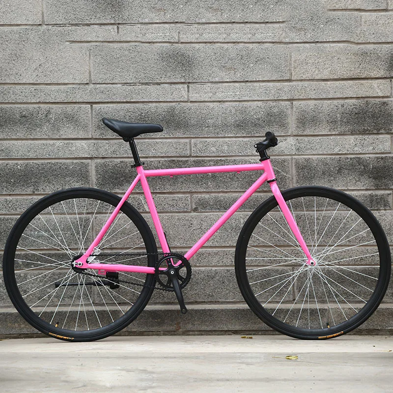 30mm Pink Fixied Gear Bike Track Bicycles City Single Speed Cycles Vintage Track Bikes Bicycle Carbon Steel Frame Cycles WYH
30mm Pink Fixied Gear Bike Track Bicycles City Single Speed Cycles Vintage Track Bikes Bicycle Carbon Steel Frame Cycles WYH