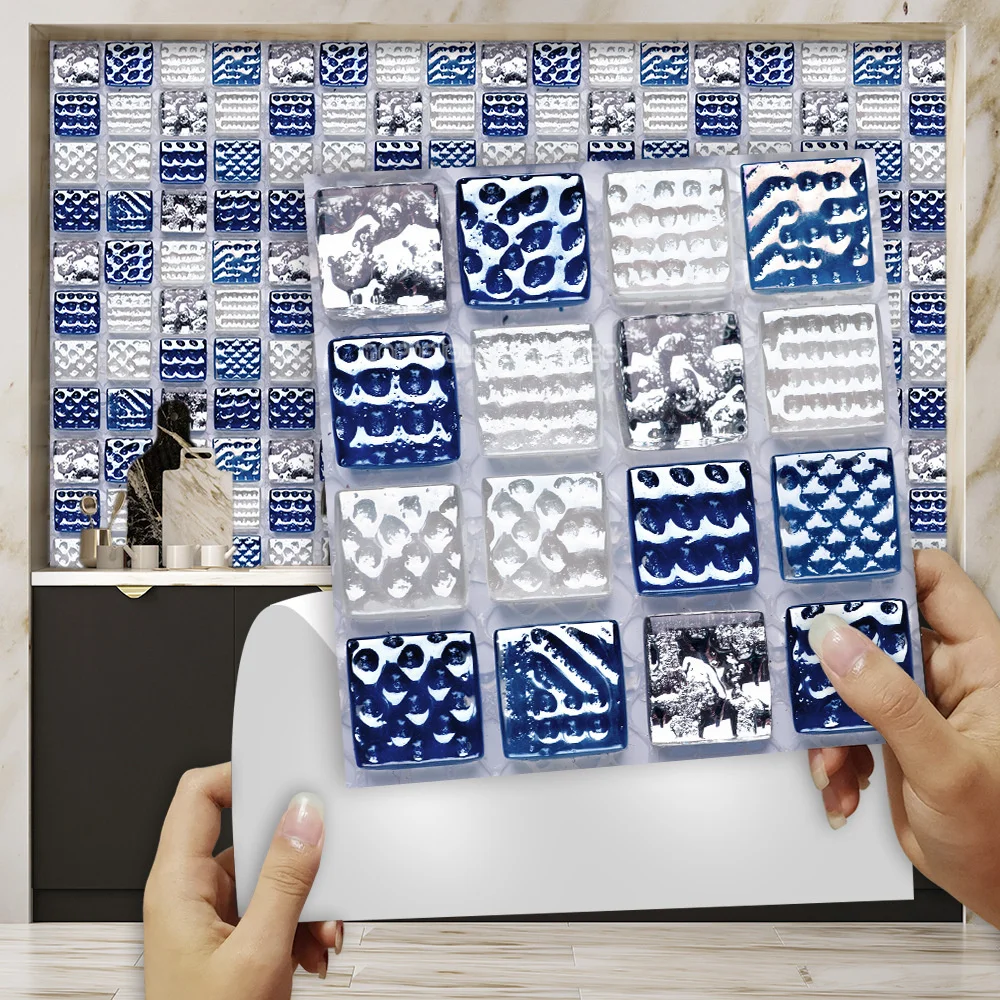 10pcs Flat Mosaic Crystal Hard Tiles Tile Stickers Kitchen Bathroom Home Decor Wall Stickers
10pcs Flat Mosaic Crystal Hard Tiles Tile Stickers Kitchen Bathroom Home Decor Wall Stickers