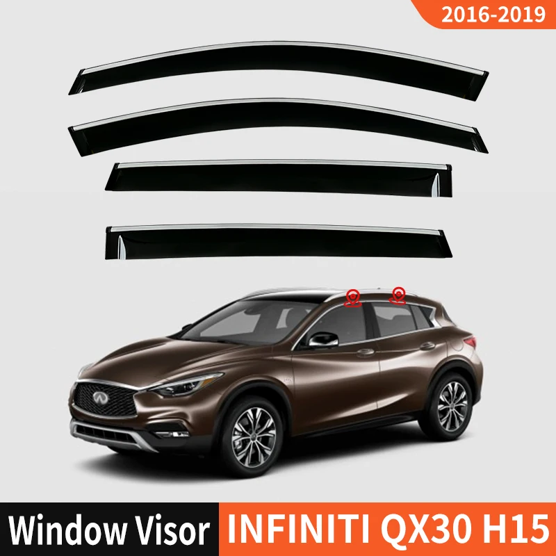 Пластиковый козырек для окна INFINITI QX30 H15 2016-2019, вентиляционные оттенки, защита от солнца и дождя для INFINITI QX30 H15 2016-2019
Пластиковый козырек для окна INFINITI QX30 H15 2016-2019, вентиляционные оттенки, защита от солнца и дождя для INFINITI QX30 H15 2016-2019