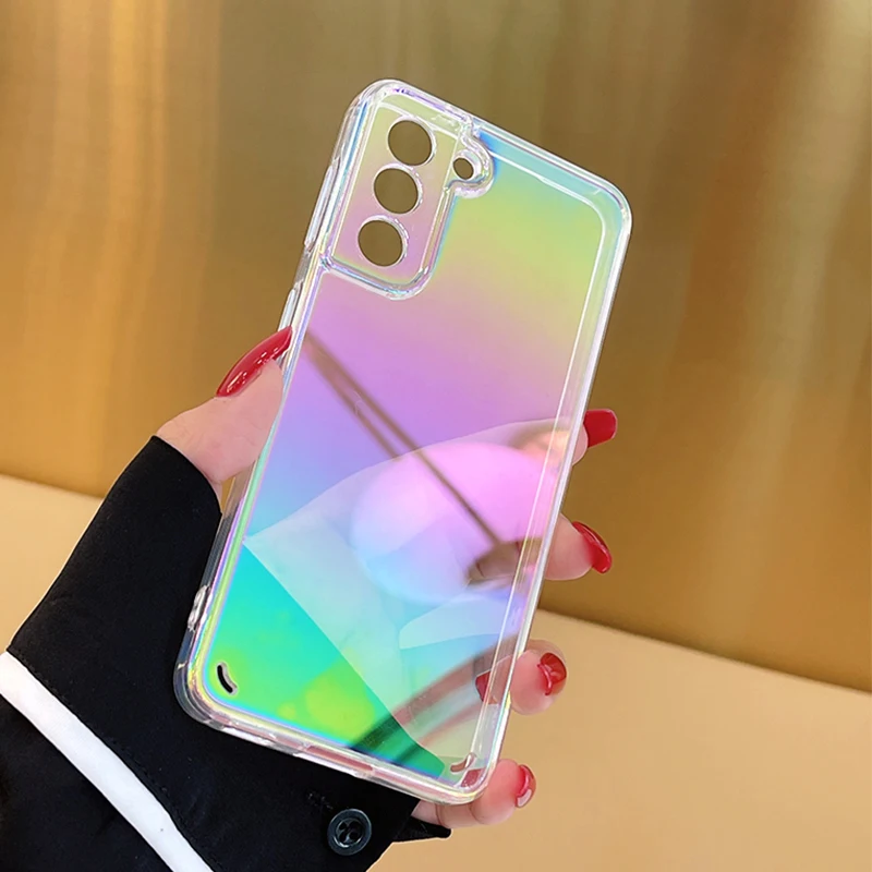 Чехол для Samsung Galaxy S22 Ultra, Роскошный чехол для телефона с радужным лазером для A32 A52 A72 A71 5G A12 S21 S20 Ultra Plus, прозрачный мягкий чехол
Чехол для Samsung Galaxy S22 Ultra, Роскошный чехол для телефона с радужным лазером для A32 A52 A72 A71 5G A12 S21 S20 Ultra Plus, прозрачный мягкий чехол
