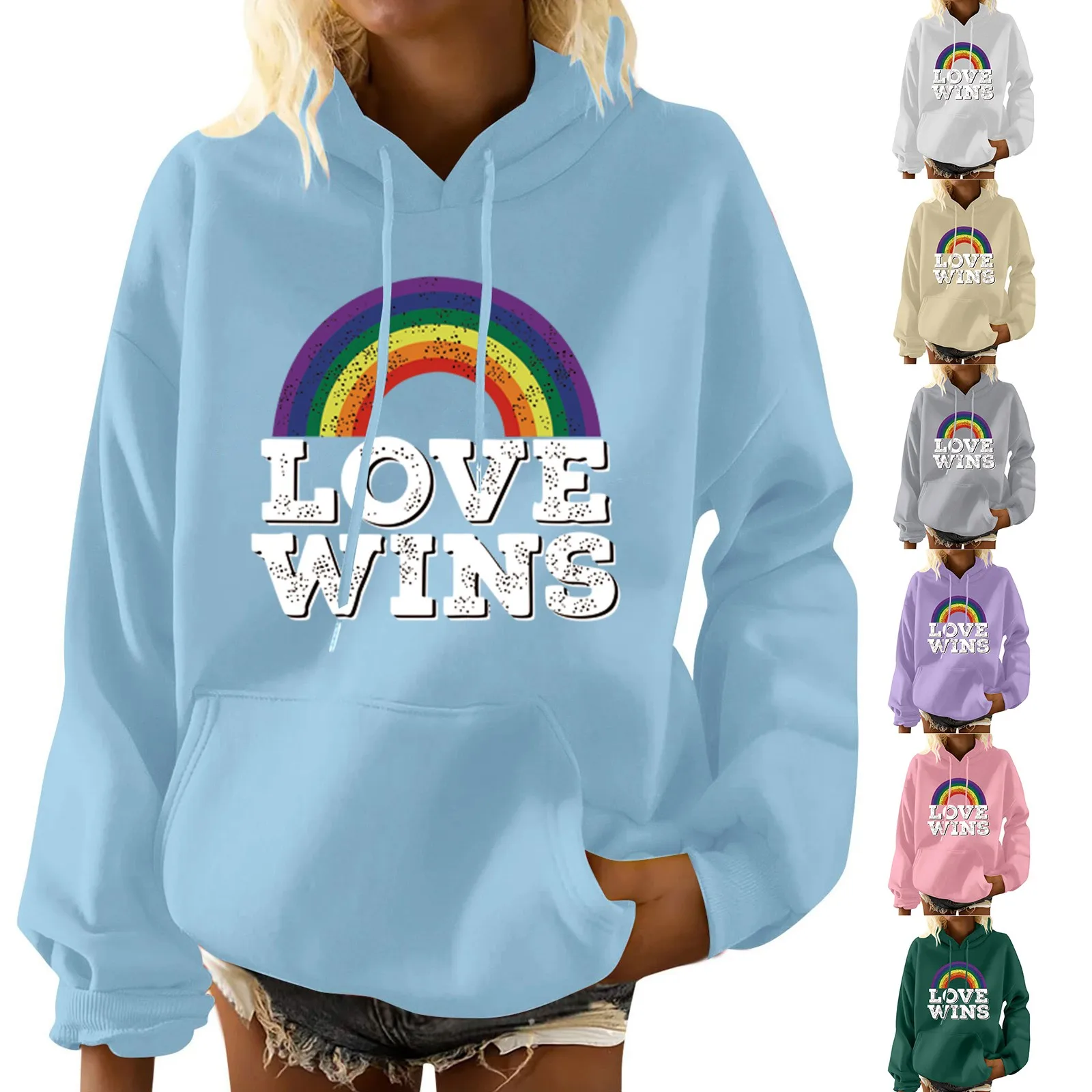 Женский Повседневный Свитшот оверсайз В Стиле Радуги на День святого Валентина, Модный пуловер, топы, свитшот для женщин
Женский Повседневный Свитшот оверсайз В Стиле Радуги на День святого Валентина, Модный пуловер, топы, свитшот для женщин