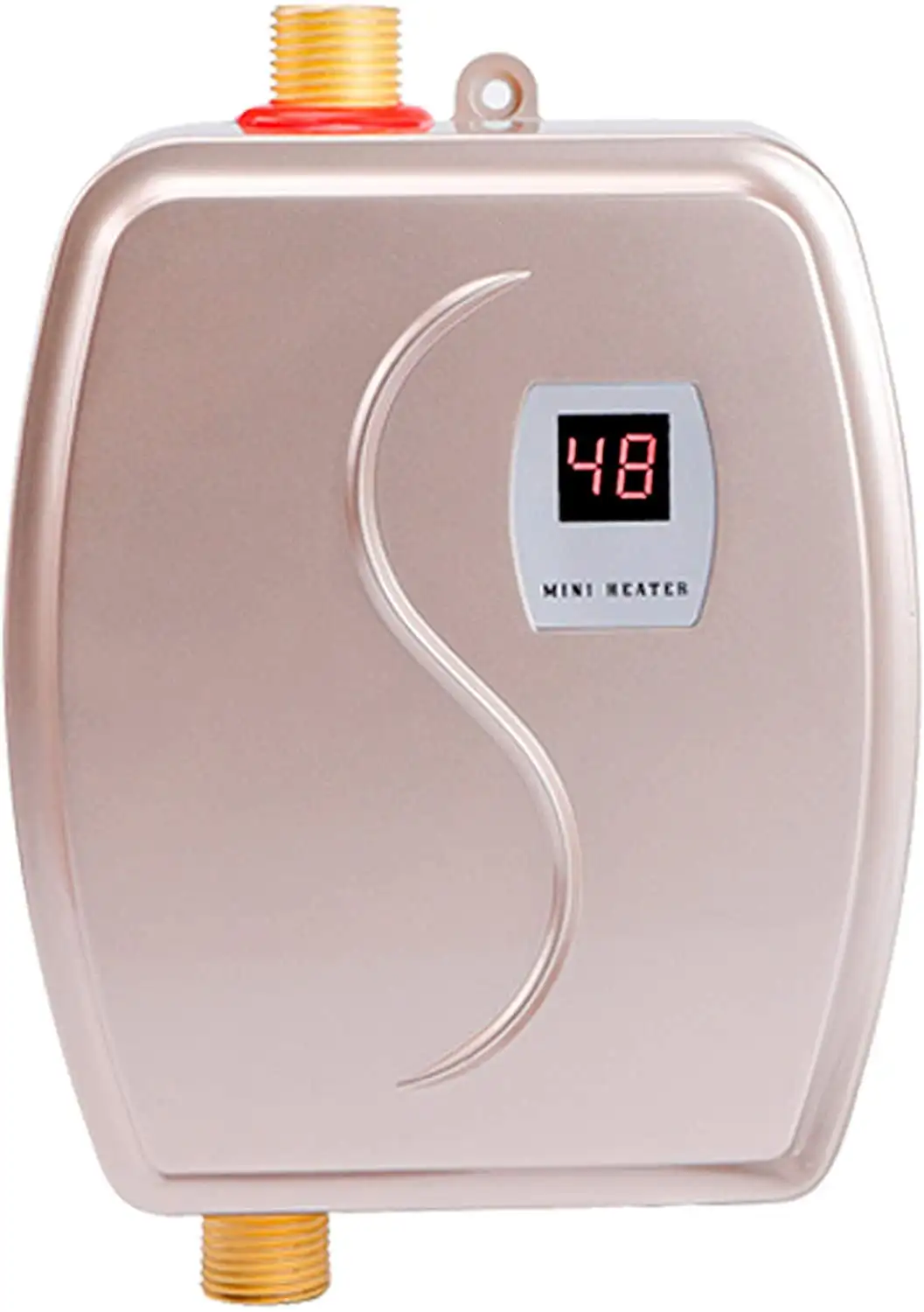 3.0 KW 110V Mini Tankless Hot Water Heater for Kitchen Washing Faucet Home Bathroom Heating System (Gold)
3.0 KW 110V Mini Tankless Hot Water Heater for Kitchen Washing Faucet Home Bathroom Heating System (Gold)