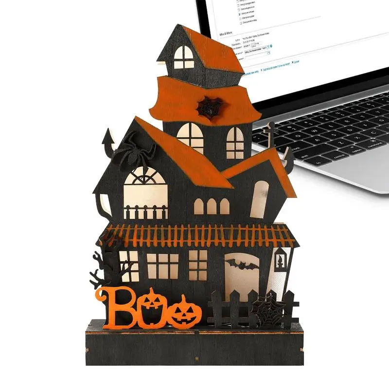 Halloween Wooden Spooky Signs Tabletop Decor Pumpkin Wooden Haunted House Light Ornaments LED Ambient Light Party Favors
Halloween Wooden Spooky Signs Tabletop Decor Pumpkin Wooden Haunted House Light Ornaments LED Ambient Light Party Favors