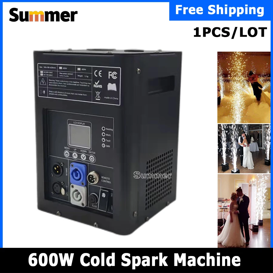 No Tax 1Pcs Cold Spark Machine 600w Cold Firework Machine DMX Remote Control Sparking Spark Machine For Wedding
No Tax 1Pcs Cold Spark Machine 600w Cold Firework Machine DMX Remote Control Sparking Spark Machine For Wedding