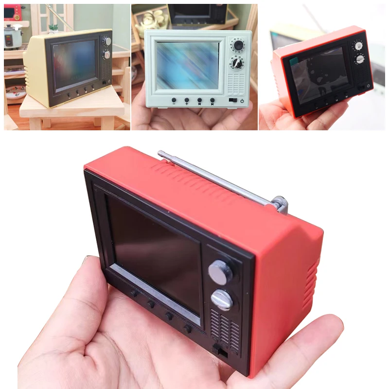 1:12 Doll House Mini Playable TV USB Charging Toy Ornament Simulation Toy Can Be Played Truly
1:12 Doll House Mini Playable TV USB Charging Toy Ornament Simulation Toy Can Be Played Truly