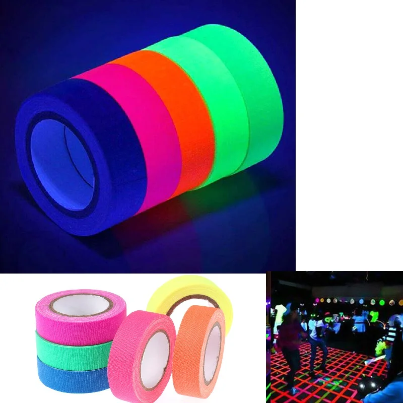 6 Rolls Luminous Tape Safety Warning UV Reactive Tape Blacklight Fluorescent Tape Glow in The Dark Neon Gaffer for Home Decor
6 Rolls Luminous Tape Safety Warning UV Reactive Tape Blacklight Fluorescent Tape Glow in The Dark Neon Gaffer for Home Decor
