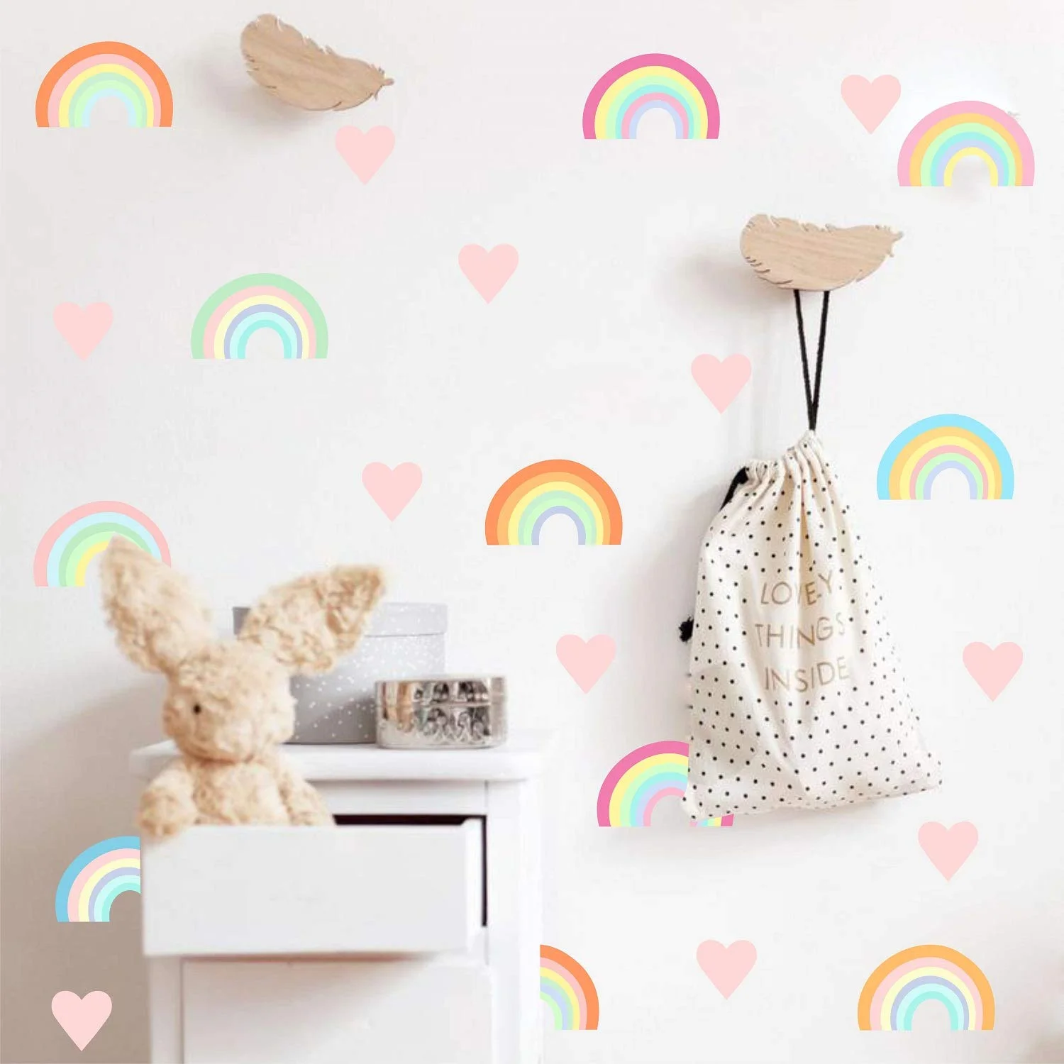 Boho Cartoon Rainbow Heart Watercolor Nursery Wall Decals Art Posters Gifts Kids Room Girls Bedroom Sticker Removable Home Decor
Boho Cartoon Rainbow Heart Watercolor Nursery Wall Decals Art Posters Gifts Kids Room Girls Bedroom Sticker Removable Home Decor