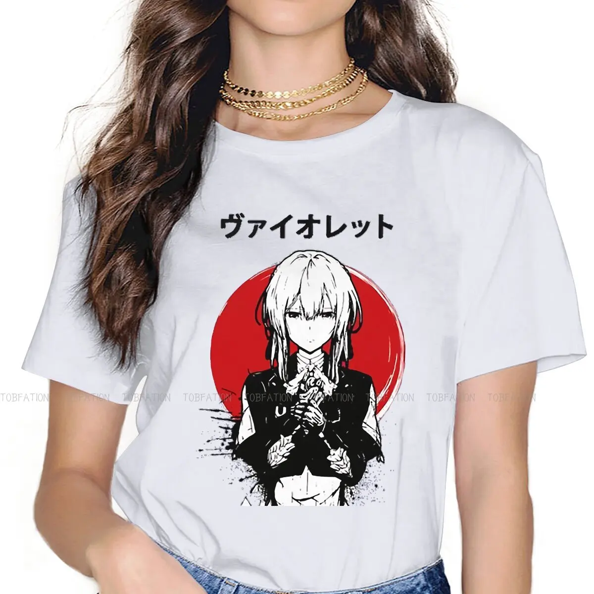 Sunset Essential Women's TShirt Violet Evergarden Gilbert Anime Crewneck Girls Short Sleeve 5XL Lady T Shirt Humor Gift
Sunset Essential Women's TShirt Violet Evergarden Gilbert Anime Crewneck Girls Short Sleeve 5XL Lady T Shirt Humor Gift